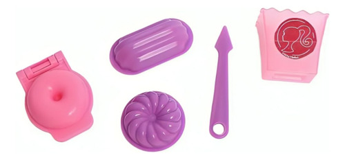 Conjunto Massa Modelar Barbie + Massa Modelar Donuts Barbie