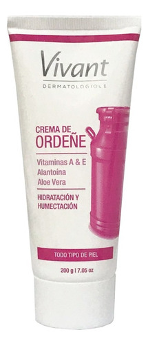  Crema De Ordeñe Vivant Con Vitamina A & E X200g