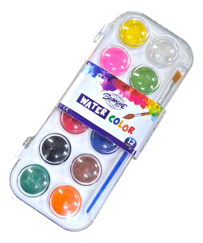 Acuarelas Bazoque Estuche 12 Colores Serviciopapelero