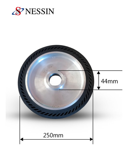 Roda Expansiva 250 X 50 X 44mm Com Centro De Alumínio 1