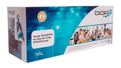 Kit2 Tóner Genérico 105a Sin Chip Compatible Con W1105a 107w