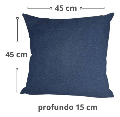 1 Cojin De Lino Varios Colores Decoracion Azul Denim Lino