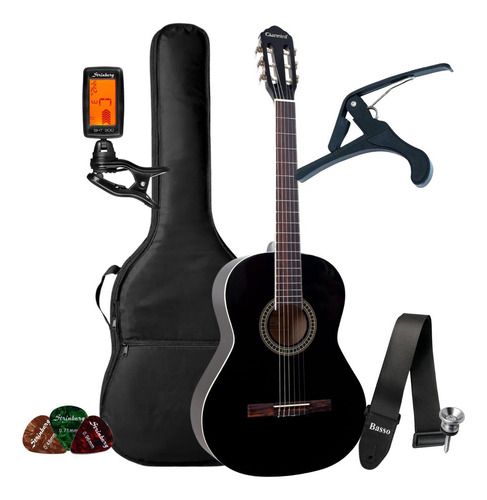 Kit Violão Giannini Estudo Gn15 Nylon + Acessórios Completo