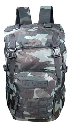 Mochila Tática Militar Camuflada 50l Impermeável, Reforçada, Com Compartimento Para Notebook, Ideal Para Camping, Trilhas E Uso Urbano