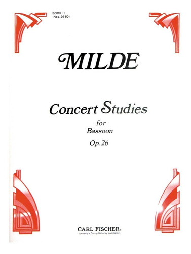 Concert Studies Op.26, Book 2 (nos.26-50) Bassoon.