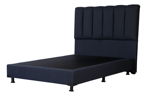Cabecera King Size Dicasa Kami Azul + Box Dicasa Orly