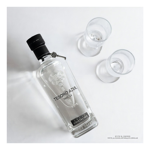 Pack De 12 Tequila Tesoro Azul Cristalino 750 Ml
