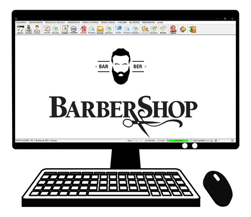 Software Barbearia Barbershop  + Agendamento V2 - Fpqsystem