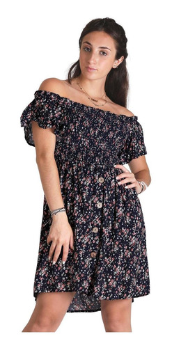 Imagen 1 de 6 de Vestido Moda Mujer Stfashion Marino 75503868 Rayón
