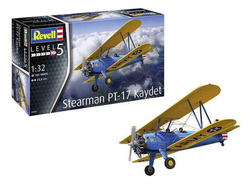 Stearman Pt-17 Kaydet 1/32 Kit De Montar Revell 03837