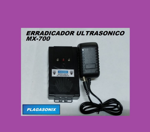 Imagen 3 de 10 de Erradicador Ultrasonico Cucarachas Mx-700 Dual Pilas / 220v. Plagasonix Argentina Ventas Por Mayor Y Menor Consulte