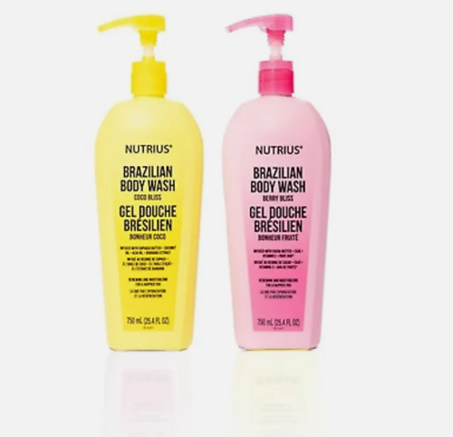 Nutrius Jabón Líquido Para El Cuerpo 2 Envases De 750 Ml C/u