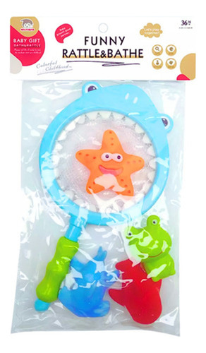 Set De Pesca Con Red Hora Del Baño O Agua Par Bebe Byp