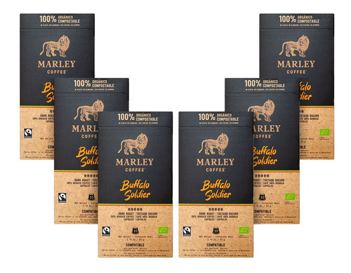 Pack 60 Cápsulas Espresso Buffalo Soldier Marley Coffee