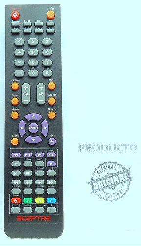 Control Remoto Para Smartv Con Dvd Integrado Marca Sceptre