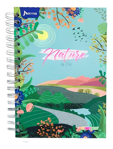 Cuaderno Argollado Cuadriculado Femenino Mujer 7 Materias