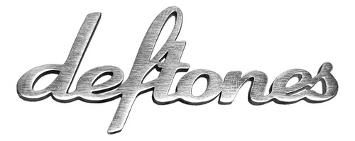 Deftones Pin Metálico Cromado Broche 4.5cms Cromado Plata Deftones