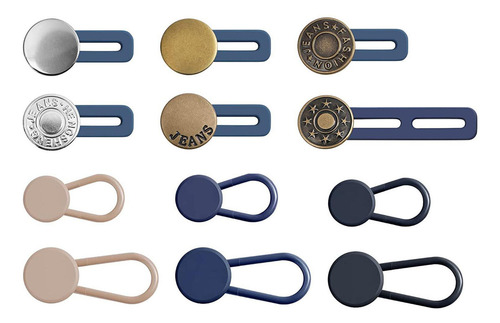 - Extensor De Cintura Para Pantalones, 12 Unidades, Sin