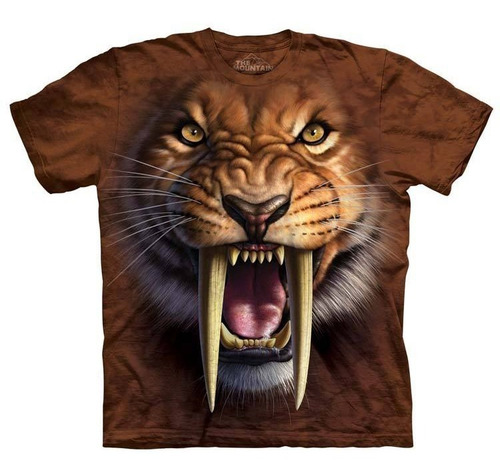 Polo Dientes De Sable Estampado Realista - Polo Americano