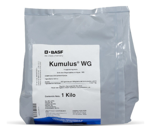 Kumulus Fungicida A Base De Azufre X 1 Kg Uso Agricola