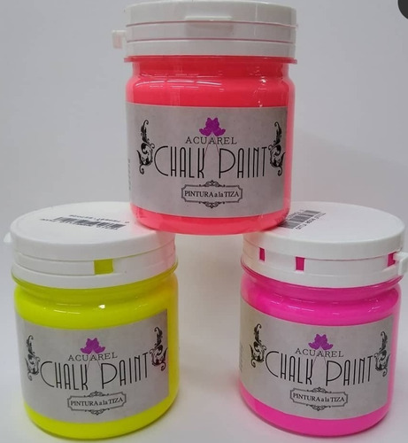 Pinturas A La Tiza Chalk Paint Acuarel Fluo 200cc