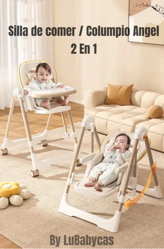 Silla De Comer Columpio 2 En 1 Lubabycas Rosada