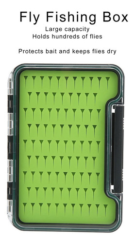 Caja De Pesca Con Mosca Portátil Transparente Resistente Al