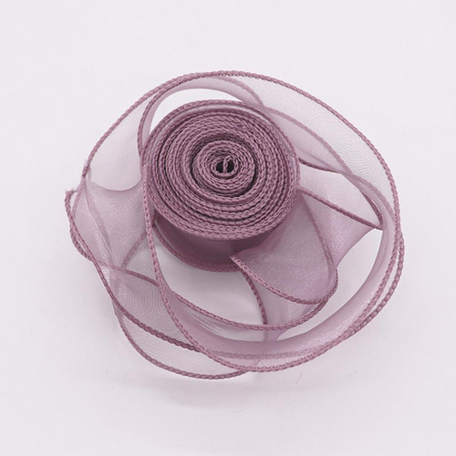Organza Decoración Colores Liston 4 Cm 45 Metros Color Caviar Lisa