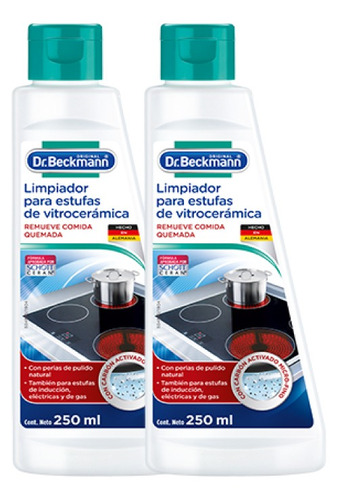 Limpiador De Cocina Vitroceramica Dr. Beckmann X 2 Unidades