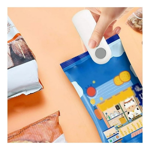 Mini Selladora De Bolsas Plásticas Portátil Recargable