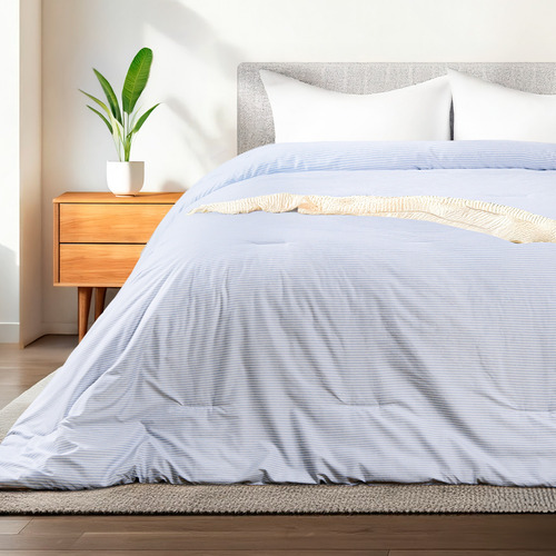 Edredón King Size Acolchado Dreamlab Con Diseño, Tela Suave