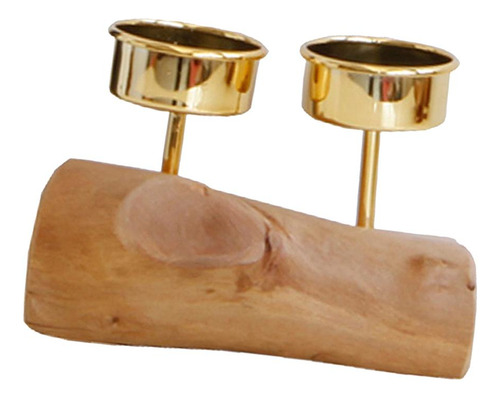 Candelabro De Base De Madera Candelabro Moderno Soporte De