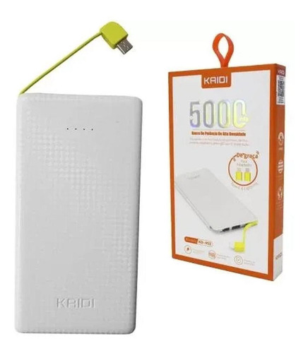 Power Bank Carregador Portátil Kaidi 5000 Mah Slim Kd-952