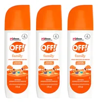 Comprar Kit 3x Repelente De Insetos Off Afasta Dengue Zika 170ml Spr