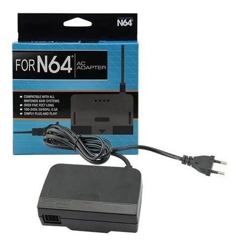 Adaptador De Corriente Para Nintendo 64 Cargador Nuevo