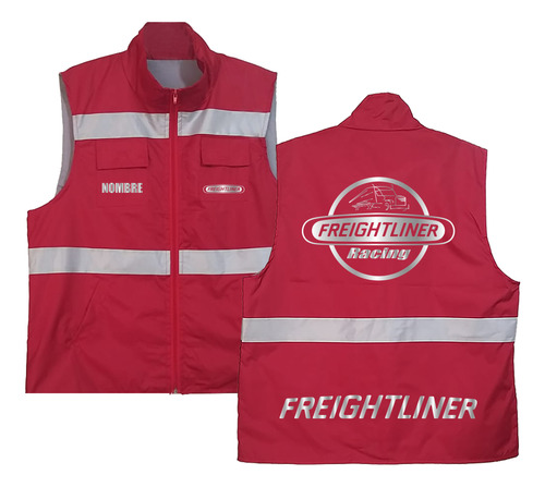 Chaleco Ind Ligero Freightliner Racing Estampado Reflejante