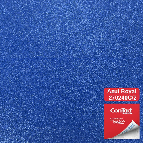 Papel Contact Glitter Adesivo De Parede Lavável 2m X 45cm Cor Azul Royal 270240C_2