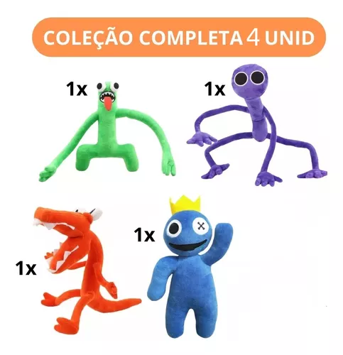 Rainbow Friends Pelúcia Azul Laranja Verde Roxo Pmente Pelúcia Animal  Pelúcia, Azul do Arco-Íris Amigos Pelúcias Brinquedos para fãs e amigos