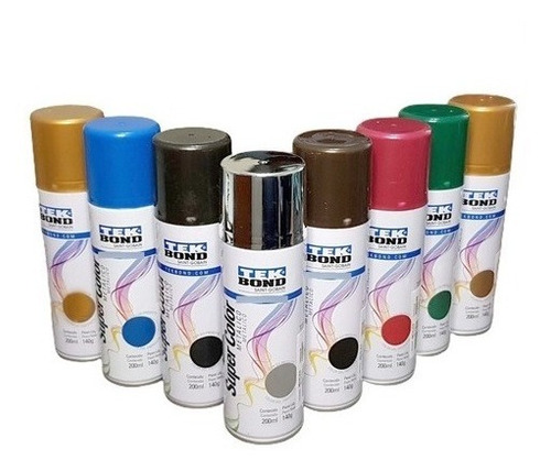 Pintura Aerosol Tek Bond 200ml Pack X3 Un. (caba)