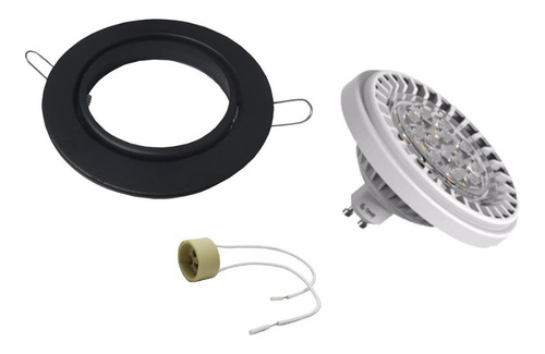 Spot Embutir Techo Luz Led 12w =100w Blanco Móvil Completo