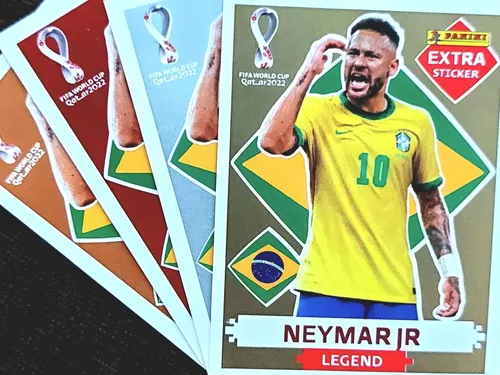 Kit 2 Figurinhas Neymar Legend Copa 2022 Simil