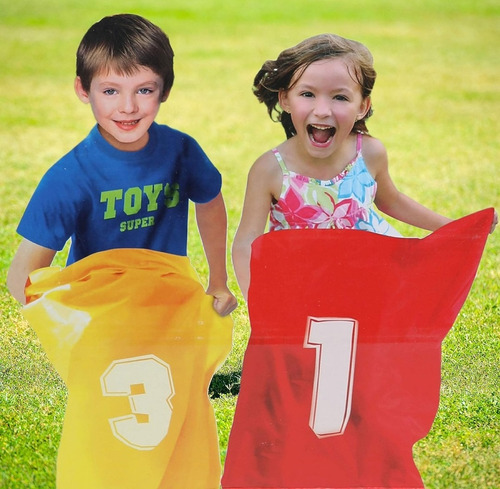 Juego Carrera De Sacos Y Sostén La Cuchara Diversión Niños