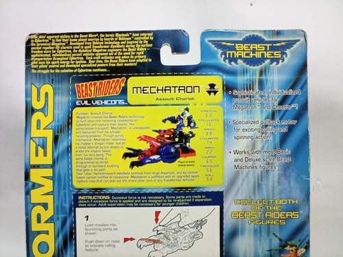 Transformers Beast Machines Mechatron Hasbro D 2000 Cerrado (Usado)