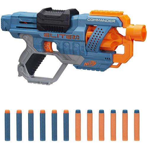 Nerf Elite 2.0 Commander Rd-6 Blaster Con 12 Dardos