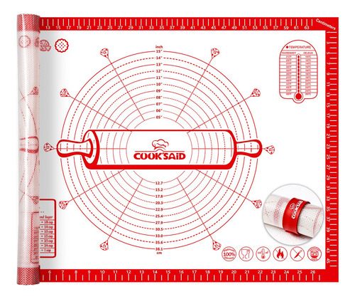 Tapete Grande De Silicona Para Pasteleria, 20 X 28 Pulgadas