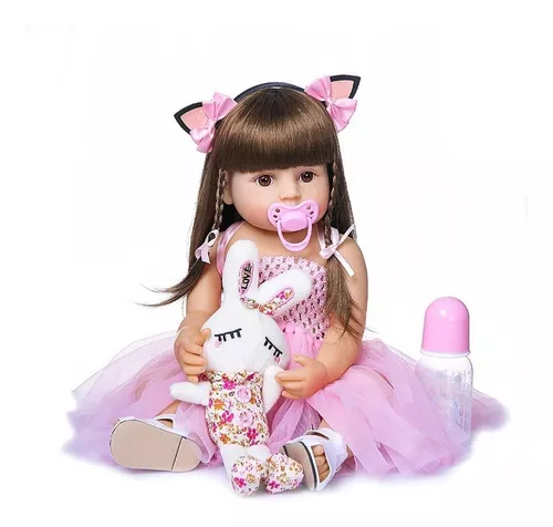 Brastoy Bebe Reborn Original Silicone Barata Boneca Realista