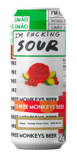 Cerveja Three Monkeys I'm Fuking Sour 473ml