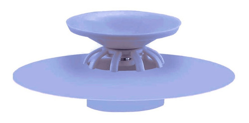 Imagen 2 de 10 de Tapón De Silicona Con Filtro Para Bañera Bacha Cocina.