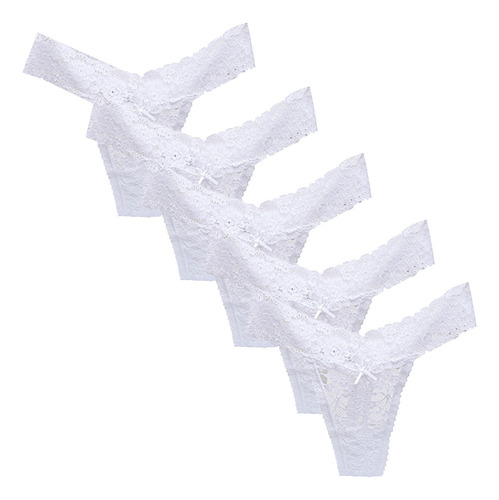 Paquete De Pantalones Tipo Tanga Para Mujer, Lencería Suave