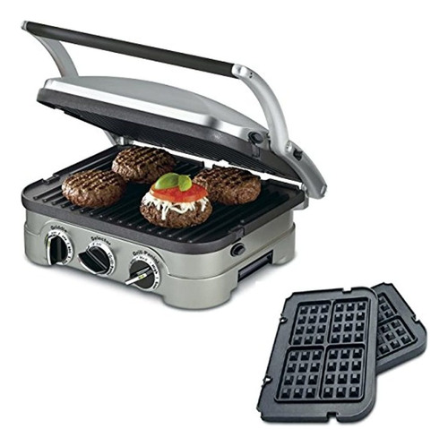 Cuisinart 5-in-1 Grill Griddler Panini Maker Bundle With Waf